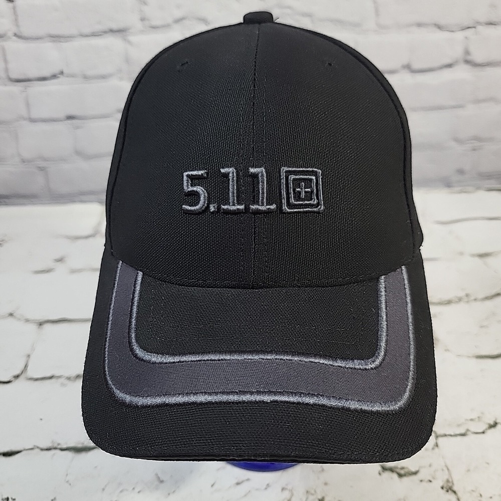 5.11 Tactical Series Hat Black Gray  Adjustable Ball Cap‎ Workwear